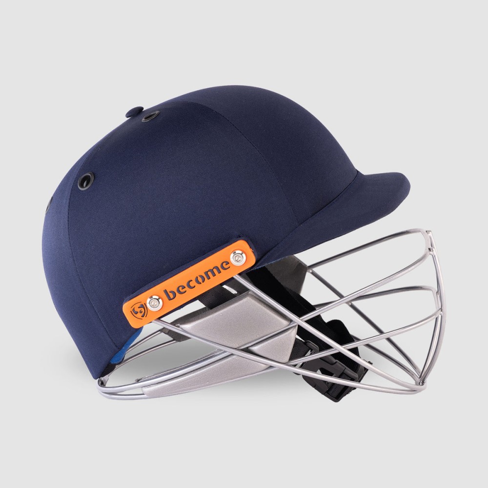 SG ARMOUR Lite Cricket Helmet, S, Navy