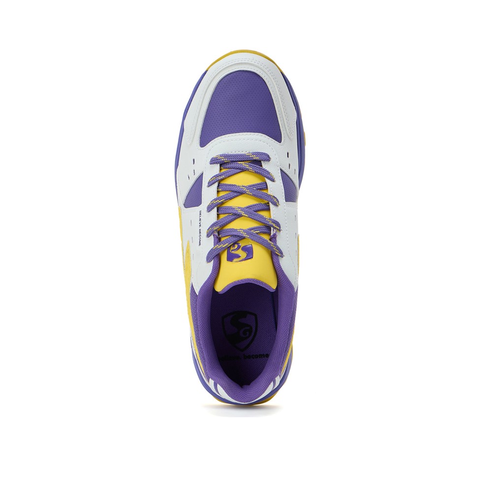 SG CLUB EVO Shoes White/Purple/Yellow, White/Purple/Yellow, 4