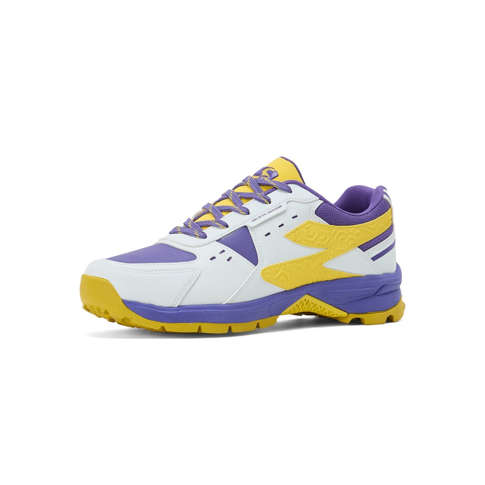 SG CLUB EVO Shoes White/Purple/Yellow, White/Purple/Yellow, 4