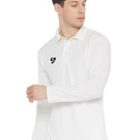 SG Junior Club Full Sleeve Cricket Shirt Whites, XS.Junior