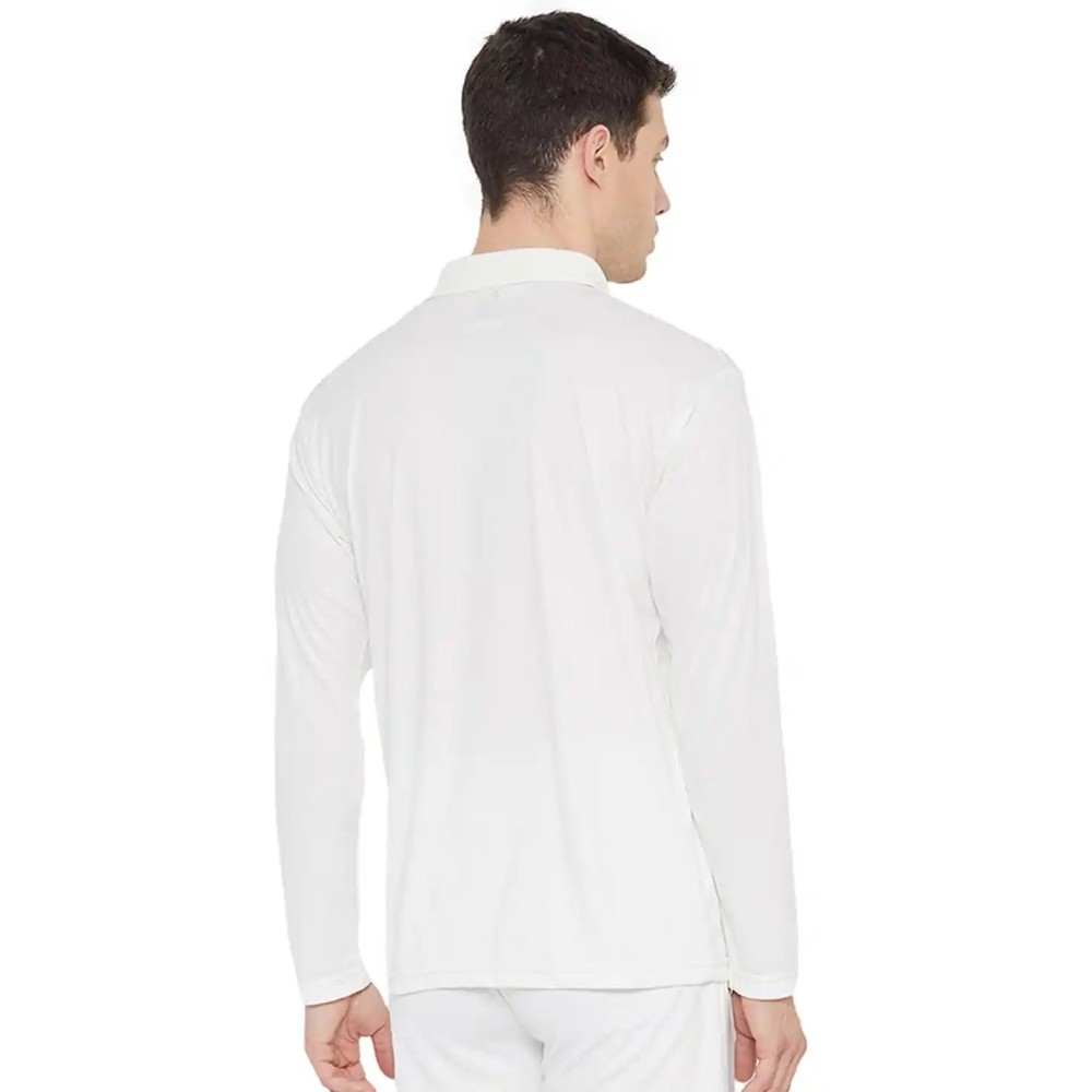 SG Senior Club Full Sleeve Cricket Shirt Whites, S