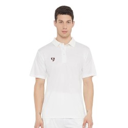 SG Junior Club Half Sleeve Cricket Shirt Whites