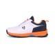 SG CLUB 6.0 Cricket Shoe: Classic White with Navy and Orange Accents for Style and Performance, Uk-4