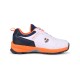 SG CLUB 6.0 Cricket Shoe: Classic White with Navy and Orange Accents for Style and Performance, Uk-4