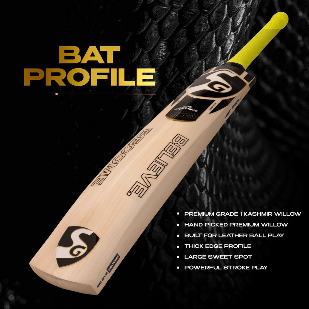 SG Cobra Gold Kashmir Willow Cricket Bat, 5 SG Cobra Gold Kashmir Willow Cricket Bat, 5