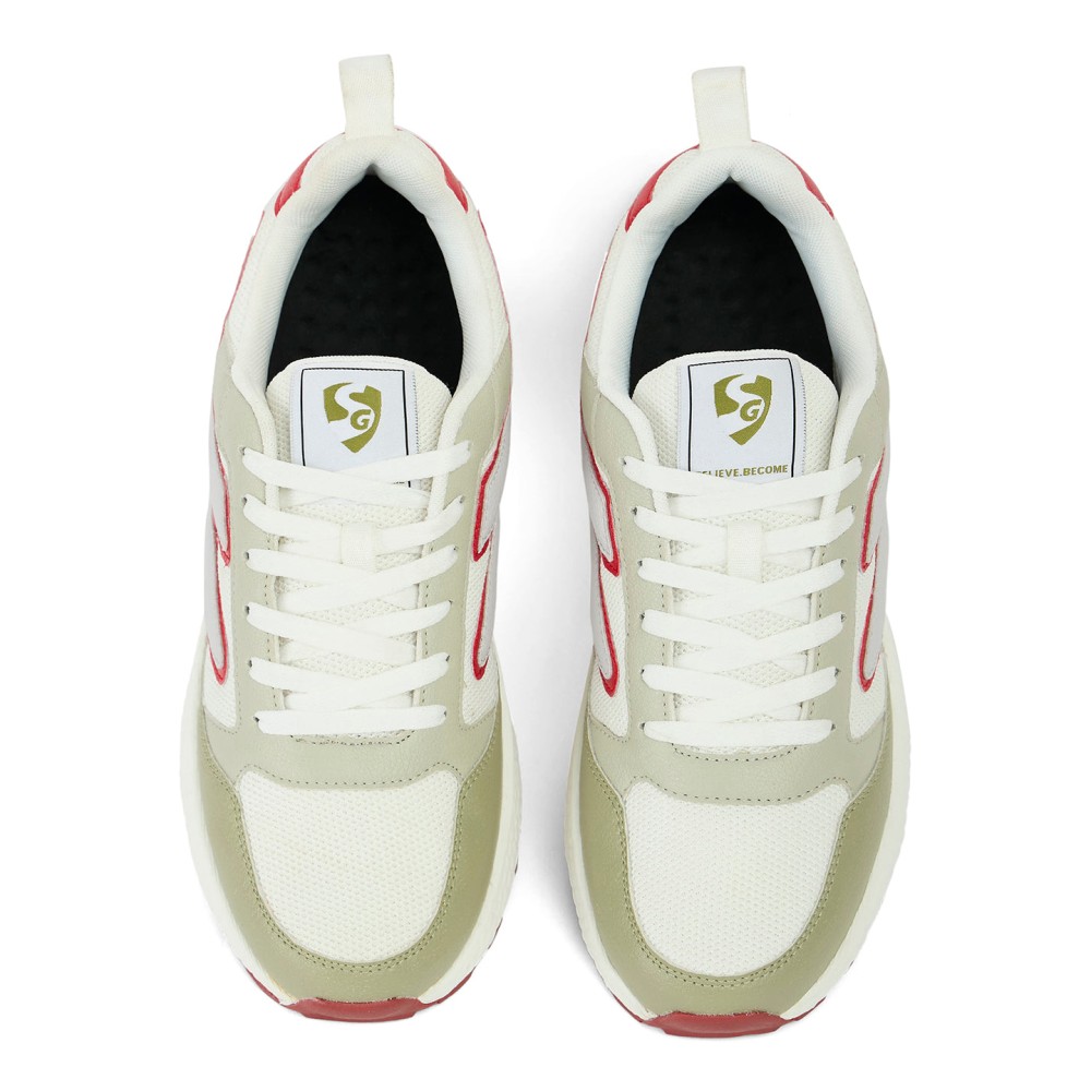 SG CREST Lifestyle Shoes - Red/White/Beige, 6, Red / White / Beige SG CREST Lifestyle Shoes - Red/White/Beige, 6, Red / White / Beige