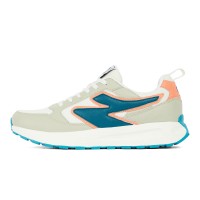 SG CREST Lifestyle Shoes - White/Green/Beige, 6, Green / White / Beige
