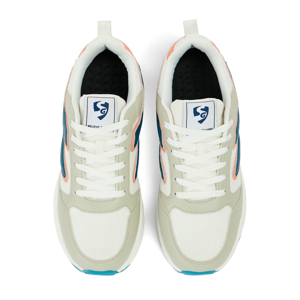 SG CREST Lifestyle Shoes - White/Green/Beige, 6, Green / White / Beige SG CREST Lifestyle Shoes - White/Green/Beige, 6, Green / White / Beige