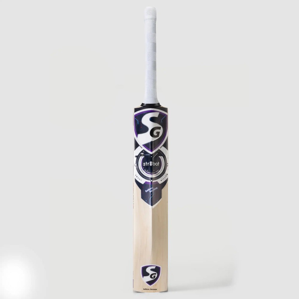 SG Smart Willow English Willow Cricket Bat with SG|Str8bat Sensor, sh
