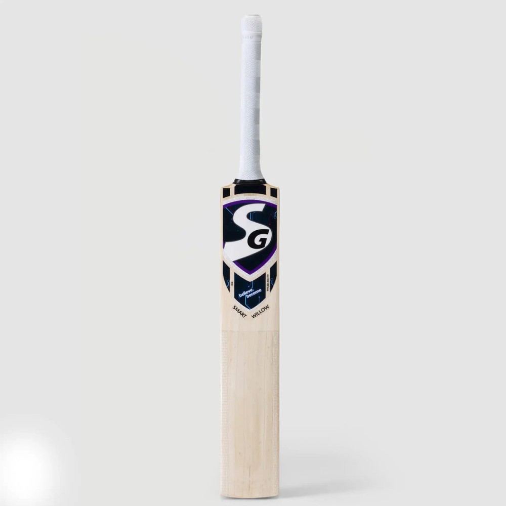 SG Smart Willow English Willow Cricket Bat with SG|Str8bat Sensor, sh