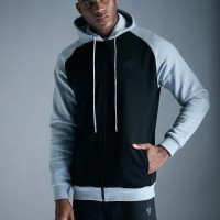 SG Fleece Hoodie For Men And Boys, S, Black/Grey