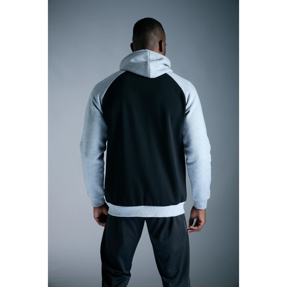 SG Fleece Hoodie For Men And Boys, S, Black/Grey