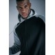 SG Fleece Hoodie For Men And Boys, S, Black/Grey