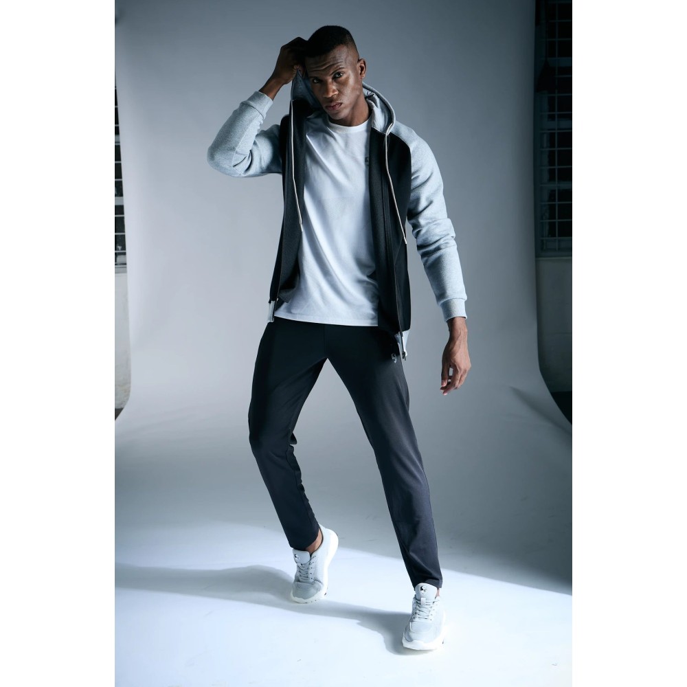 SG Fleece Hoodie For Men And Boys, S, Black/Grey