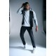 SG Fleece Hoodie For Men And Boys, S, Black/Grey