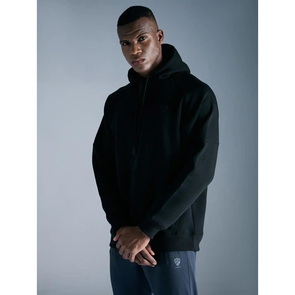 SG Fleece Hoodie For Men And Boys, S, Black