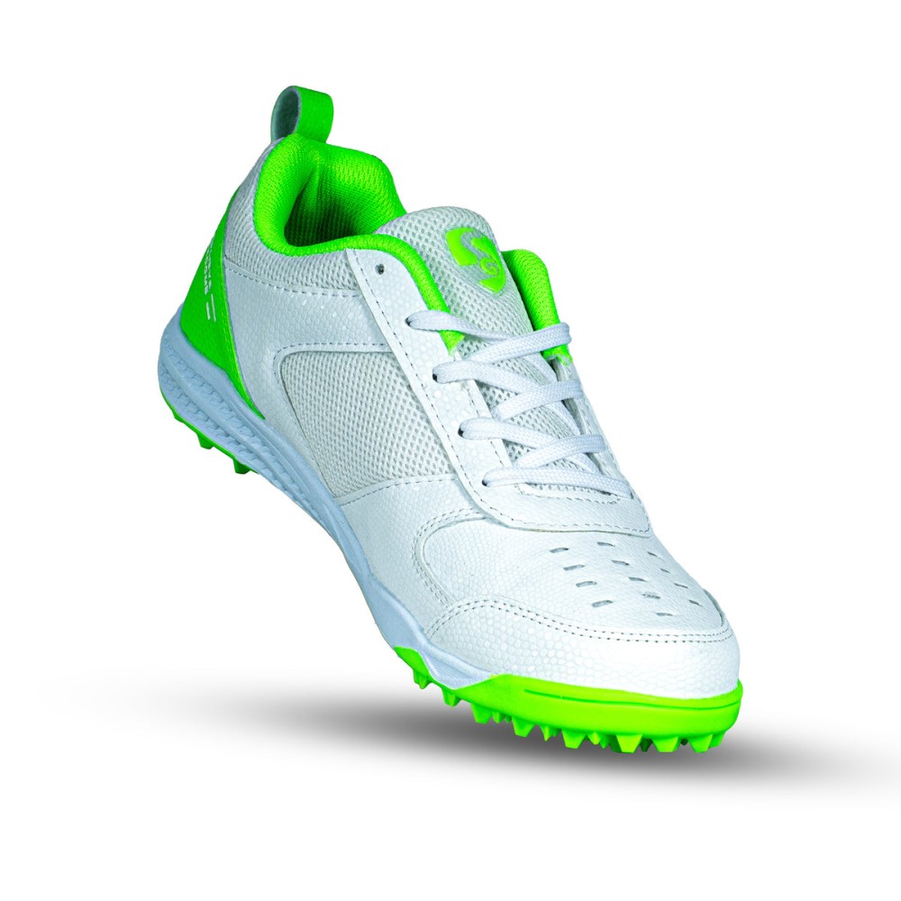 SG FUSION Lightweight and Durable Sports Shoes for Enhanced Performance - Lime/White, Uk-2, Lime/ White