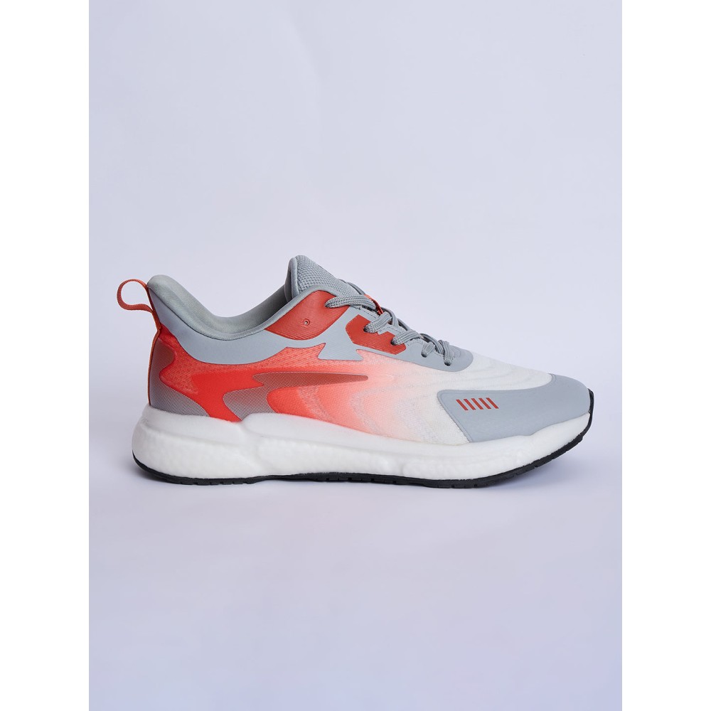 SG GLIDE Running Sports Shoes Men and Boys - Red/White/Grey, 6, Red / White / Grey