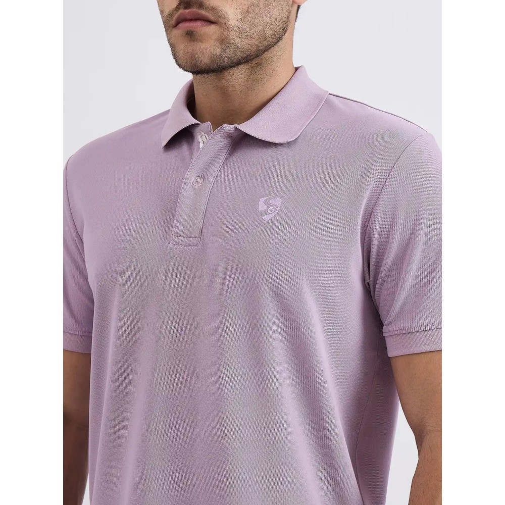 SG H1MP83802 Men Mauve Polo T-Shirt, Mauve, S SG H1MP83802 Men Mauve Polo T-Shirt, Mauve, S