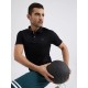 SG H1MP83811 Men Black Polo T-Shirt, Black, S SG H1MP83811 Men Black Polo T-Shirt, Black, S