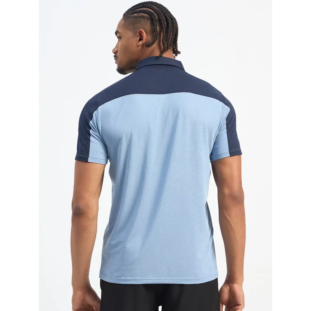 SG H1MP83881 Men Dusk Blue/Navy Polo T-Shirt, Dusk Blue/ Navy, S