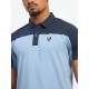 SG H1MP83881 Men Dusk Blue/Navy Polo T-Shirt, Dusk Blue/ Navy, S