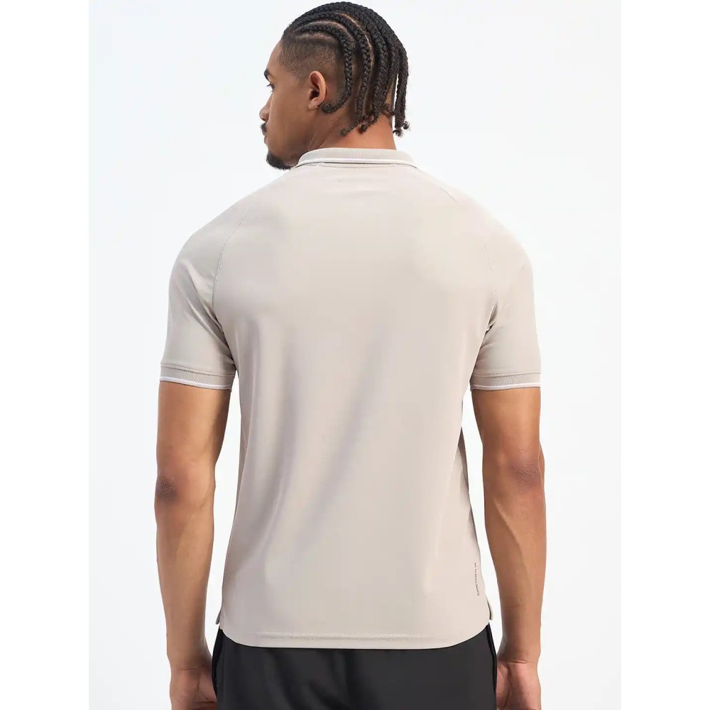 SG H1MP84081 Men Grey Polo T-Shirt, Grey, S