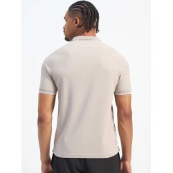 SG H1MP84081 Men Grey Polo T-Shirt