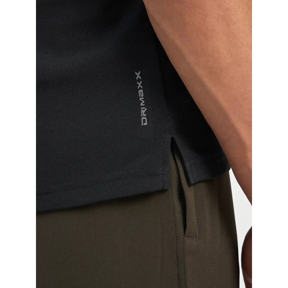 SG H1MP84082 Men Black Polo T-Shirt, Black, S