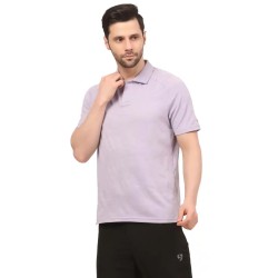 SG H1MP84091 Men Ash Voilet Polo T-Shirt