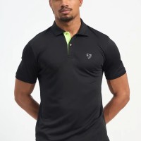 SG H1MP84101 Men Black Polo T-Shirt, Black, S