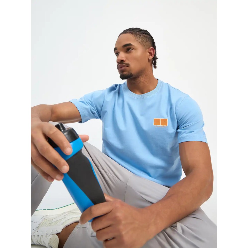 SG H1MT83181 Men Blue T-Shirt, Blue, S
