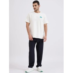 SG H1MT83182 Men Cream T-Shirt