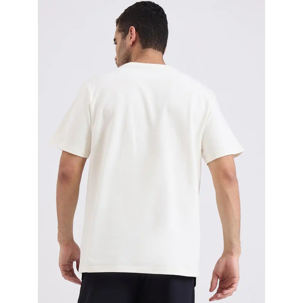 SG H1MT83182 Men Cream T-Shirt, Cream, S SG H1MT83182 Men Cream T-Shirt, Cream, S