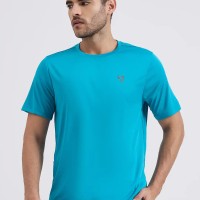 SG H1MT83681 Men Turquoise T-Shirt, Turquoise, S