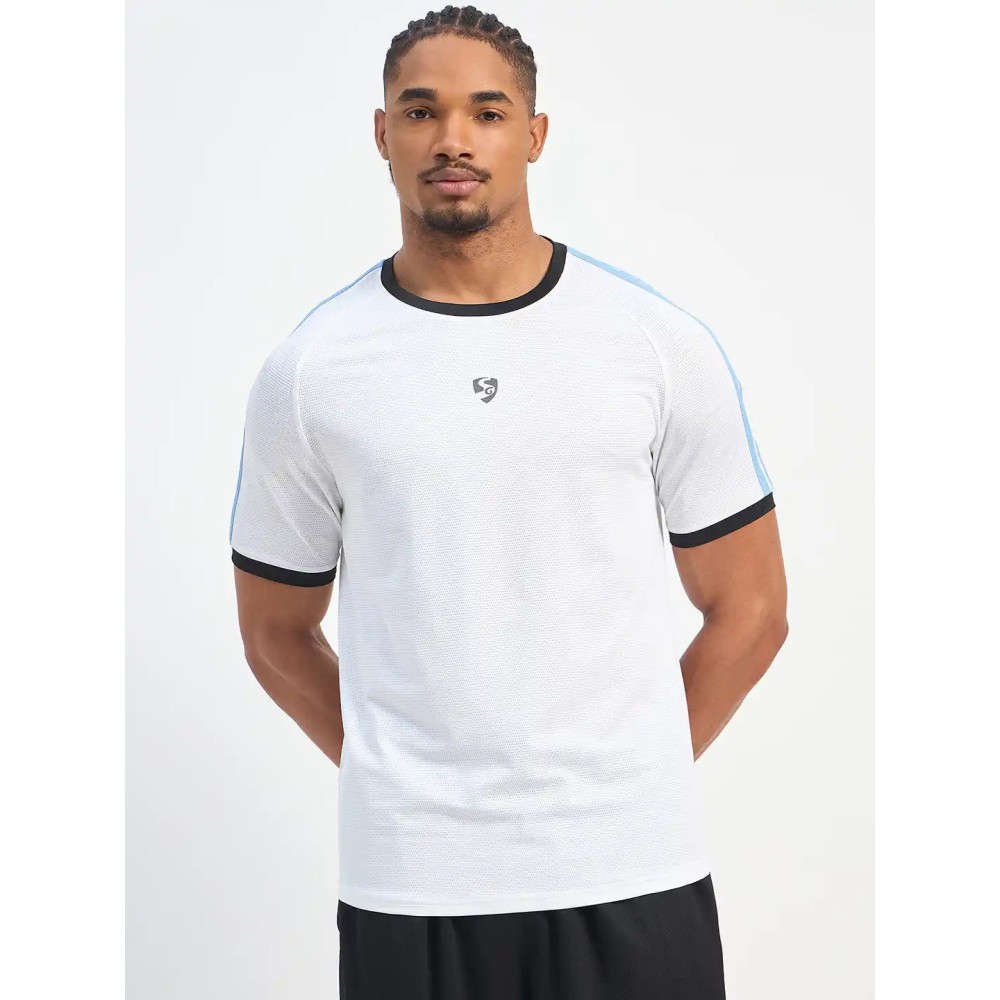 SG H1MT83691 Men White T-Shirt, White, S SG H1MT83691 Men White T-Shirt, White, S
