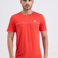 SG H1MT83702 Men Fiery Red T-Shirt, Fiery Red, S