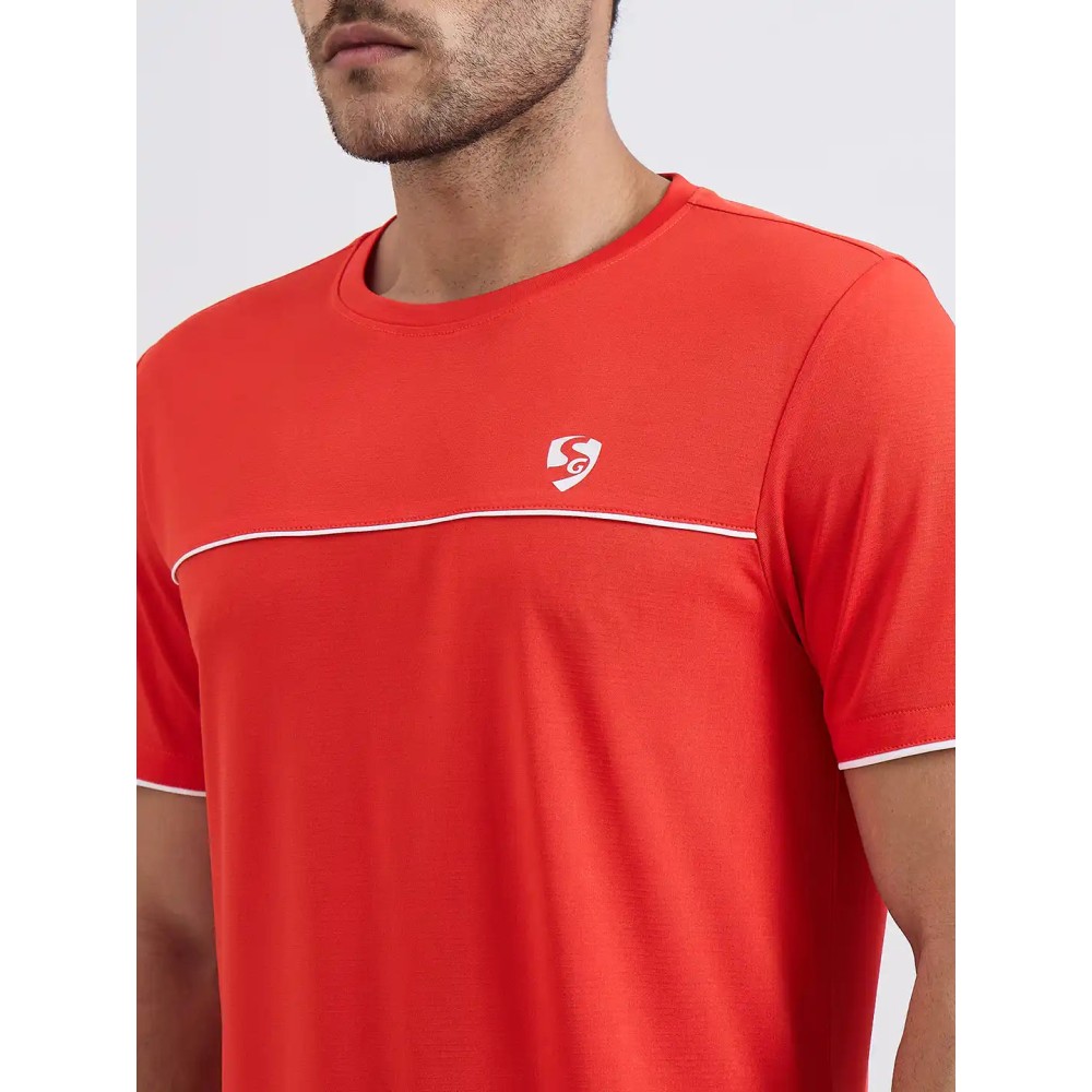 SG H1MT83702 Men Fiery Red T-Shirt, Fiery Red, S SG H1MT83702 Men Fiery Red T-Shirt, Fiery Red, S