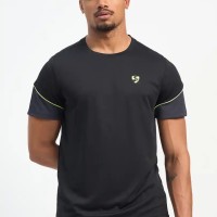 SG H1MT83742 Men Black T-Shirt, Black, S