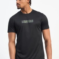 SG H1MT84141 Men Black T-Shirt, Black, S
