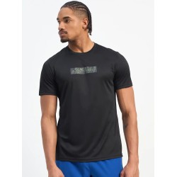 SG H1MT84141 Men Black T-Shirt