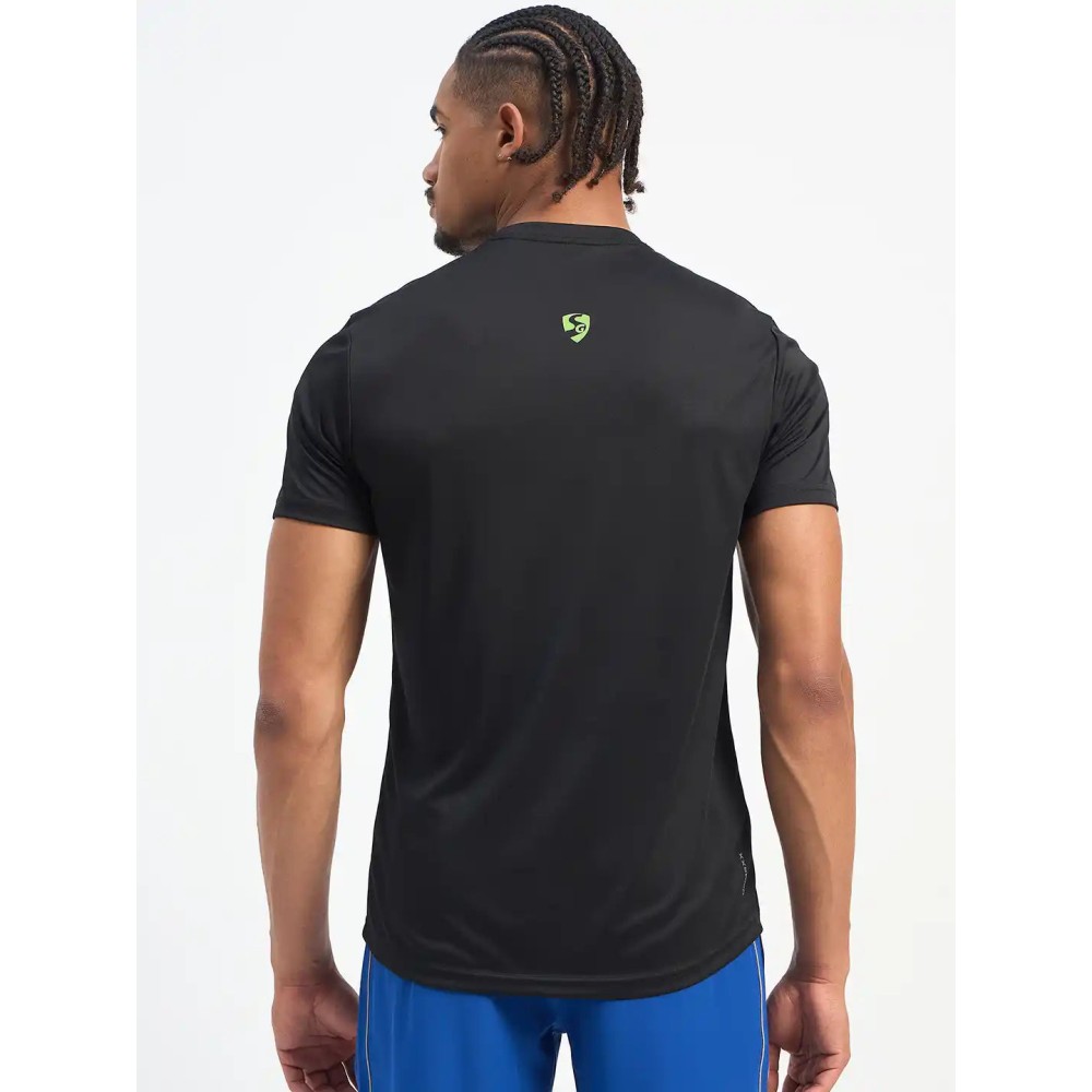 SG H1MT84141 Men Black T-Shirt, Black, S SG H1MT84141 Men Black T-Shirt, Black, S