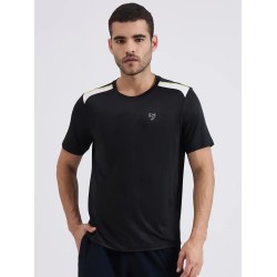 SG H1MT84161 Men Black T-Shirt