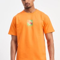 SG H1MT84171 Men Orange T-Shirt, Orange, S