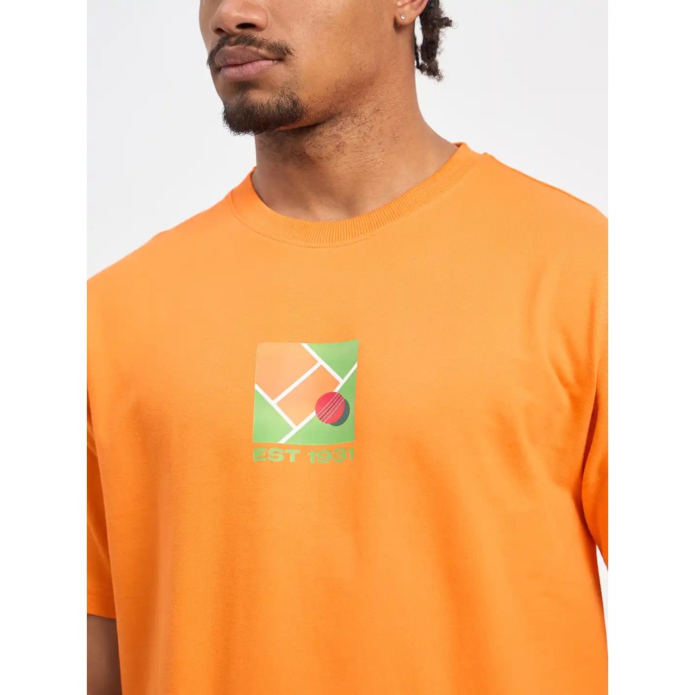 SG H1MT84171 Men Orange T-Shirt, Orange, S SG H1MT84171 Men Orange T-Shirt, Orange, S