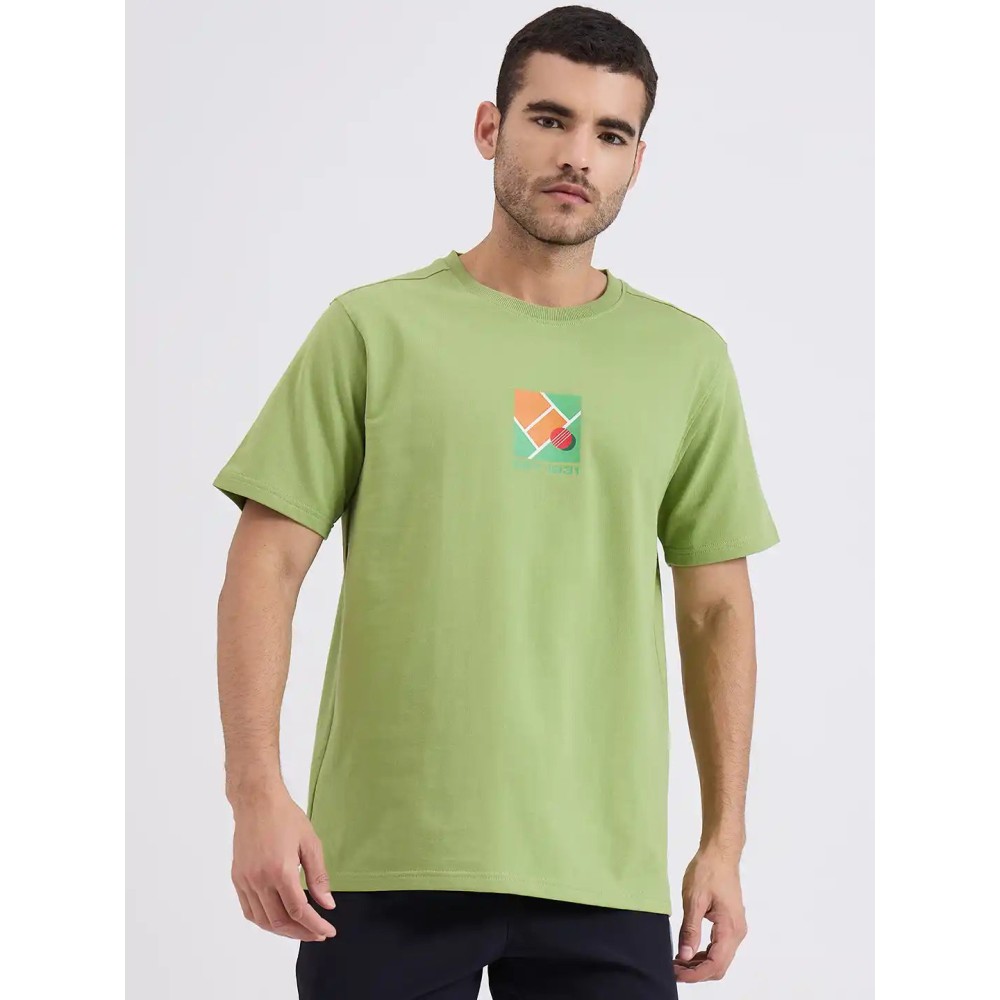 SG H1MT84172 Men Green T-Shirt, Green, S