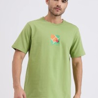 SG H1MT84172 Men Green T-Shirt, Green, S