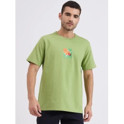 SG H1MT84172 Men Green T-Shirt