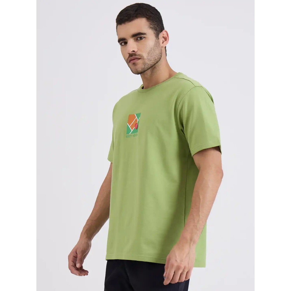 SG H1MT84172 Men Green T-Shirt, Green, S
