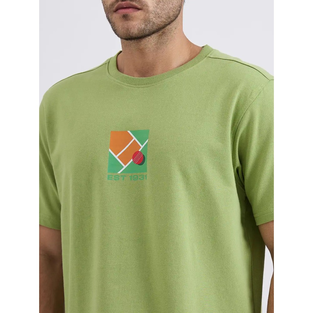 SG H1MT84172 Men Green T-Shirt, Green, S